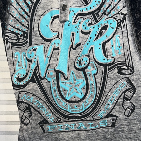 Prorodeo Gear Quarter Buttondown Shirt with Lace - Picture 2 of 6